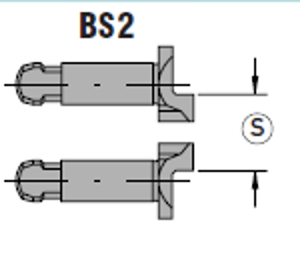 Medbringarstift symetrisk form BS2